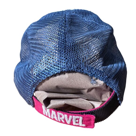 ZARA Kids Marvel Spider-Man Trucker Hat Red Blue Mesh Baseball Cap Youth - Picture 5 of 5